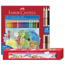 Zeige Details für FABER CASTELL Dreikant-Buntstifte Colour GRIP Charity-Set "Children of the world" Bild von FABER CASTELL Dreikant-Buntstifte Colour GRIP Charity-Set "Children of the world"