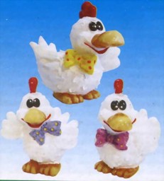 Zeige Details für 3 "Comic-Gockel" Bild von 3 "Comic-Gockel"