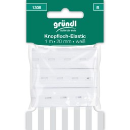 Zeige Details für GRÜNDL Knopfloch-Elastikband 20 mm  Bild von GRÜNDL Knopfloch-Elastikband 20 mm