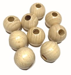 Zeige Details für MEYCO runde Holzperlen 30 mm  Bild von MEYCO runde Holzperlen 30 mm