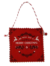 Zeige Details für Miniatur Wandbehang "WE WISH YOU A MERRY CHRISTMAS" Bild von Miniatur Wandbehang "WE WISH YOU A MERRY CHRISTMAS"