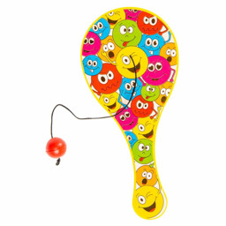 Zeige Details für Paddleball-Spiel mit Smiley/Emoji Gesichtern Bild von Paddleball-Spiel mit Smiley/Emoji Gesichtern
