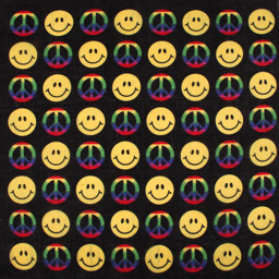 Zeige Details für Bandana Kopftuch Halstuch Design Smiley & Peace Bild von Bandana Kopftuch Halstuch Design Smiley & Peace