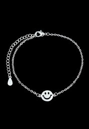 Zeige Details für Armband/Fußkettchen mit Smiley 19-24 cm Bild von Armband/Fußkettchen mit Smiley 19-24 cm