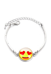 Zeige Details für Armband gelb mit Smiley Bild von Armband gelb mit Smiley