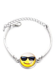 Zeige Details für Armband gelb mit Smiley Bild von Armband gelb mit Smiley