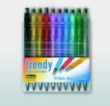 Zeige Details für IDENA Kugelschreiber Set "Trendy"
 Bild von IDENA Kugelschreiber Set "Trendy"