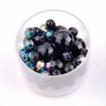 Zeige Details für Glasschliffperlen-Mix schwarz
 Bild von Glasschliffperlen-Mix schwarz