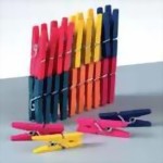 Zeige Details für efco Holzklammern bunt Bild von efco Holzklammern bunt