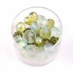 Zeige Details für Glasschliffperlen-Mix grün
 Bild von Glasschliffperlen-Mix grün