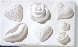Zeige Details für Gießform Seife "Herze, Roden u. Kuß" Bild von Gießform Seife "Herze, Roden u. Kuß"