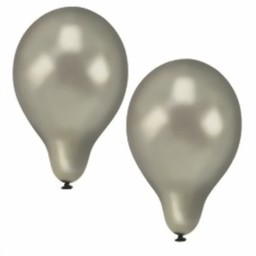 Zeige Details für Luftballons Ø 25 cm silber Bild von Luftballons Ø 25 cm silber