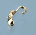 Zeige Details für Quetschkalotten, offen, echt vergoldet
 Bild von Quetschkalotten, offen, echt vergoldet