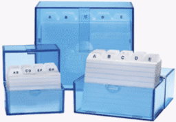 Zeige Details für WEDO Karteibox A7 transp.-blau Bild von WEDO Karteibox A7 transp.-blau