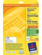 Zeige Details für AVERY ZWECKFORM Universal-Etiketten 3490 Bild von AVERY ZWECKFORM Universal-Etiketten 3490