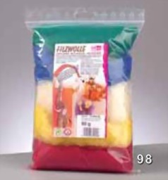 Zeige Details für Wolle zum Filzen gemischt, 50 g Bild von Wolle zum Filzen gemischt, 50 g
