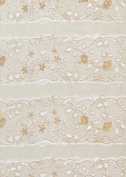 Zeige Details für CREApop DekoStoff Rosenbordüre weiß/gold (Meterware) Bild von CREApop DekoStoff Rosenbordüre weiß/gold (Meterware)