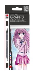 Zeige Details für MARABU Aqua Pen GRAPHIX 6er-Sortierung „Ma Ke Manga“ Bild von MARABU Aqua Pen GRAPHIX 6er-Sortierung „Ma Ke Manga“