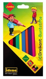 Zeige Details für  IDENA  Dreikantbuntstifte Jumbo Bild von  IDENA  Dreikantbuntstifte Jumbo