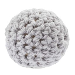Zeige Details für Schnulli-Häkelperle grau Bild von Schnulli-Häkelperle grau