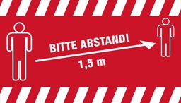 Zeige Details für NOVUS Hinweismatte SMART 150 x 85 cm "Bitte Abstand" Bild von NOVUS Hinweismatte SMART 150 x 85 cm "Bitte Abstand"