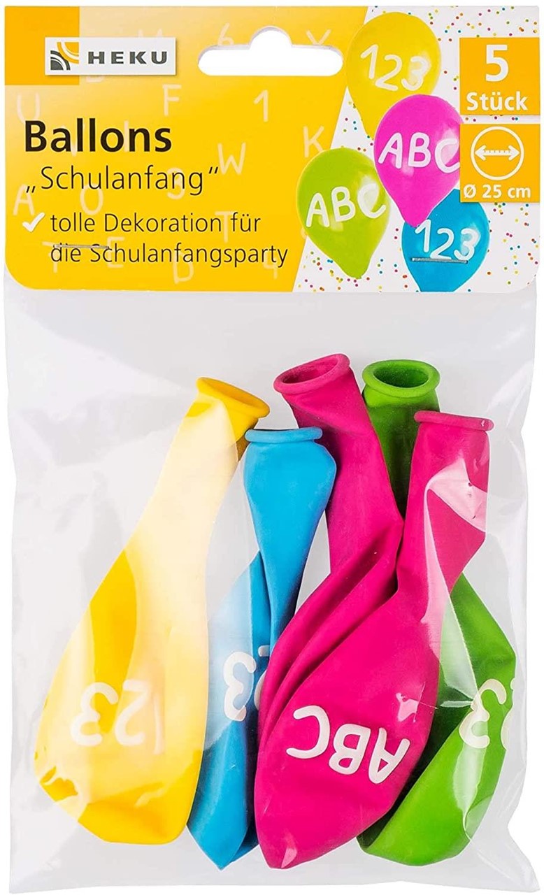 Bild von Luftballons Schulanfang 25 cm