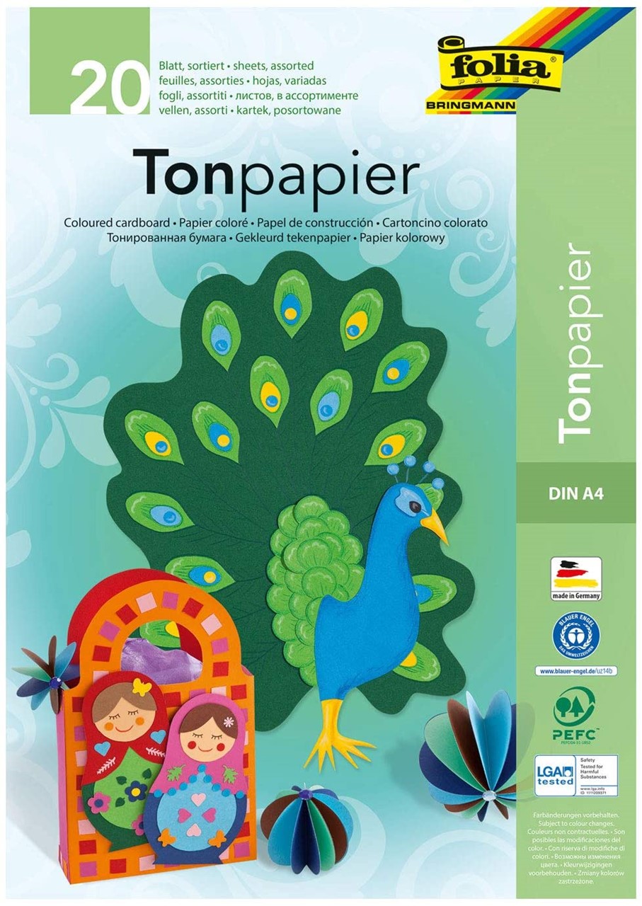Bild von FOLIA Tonpapierblock A4