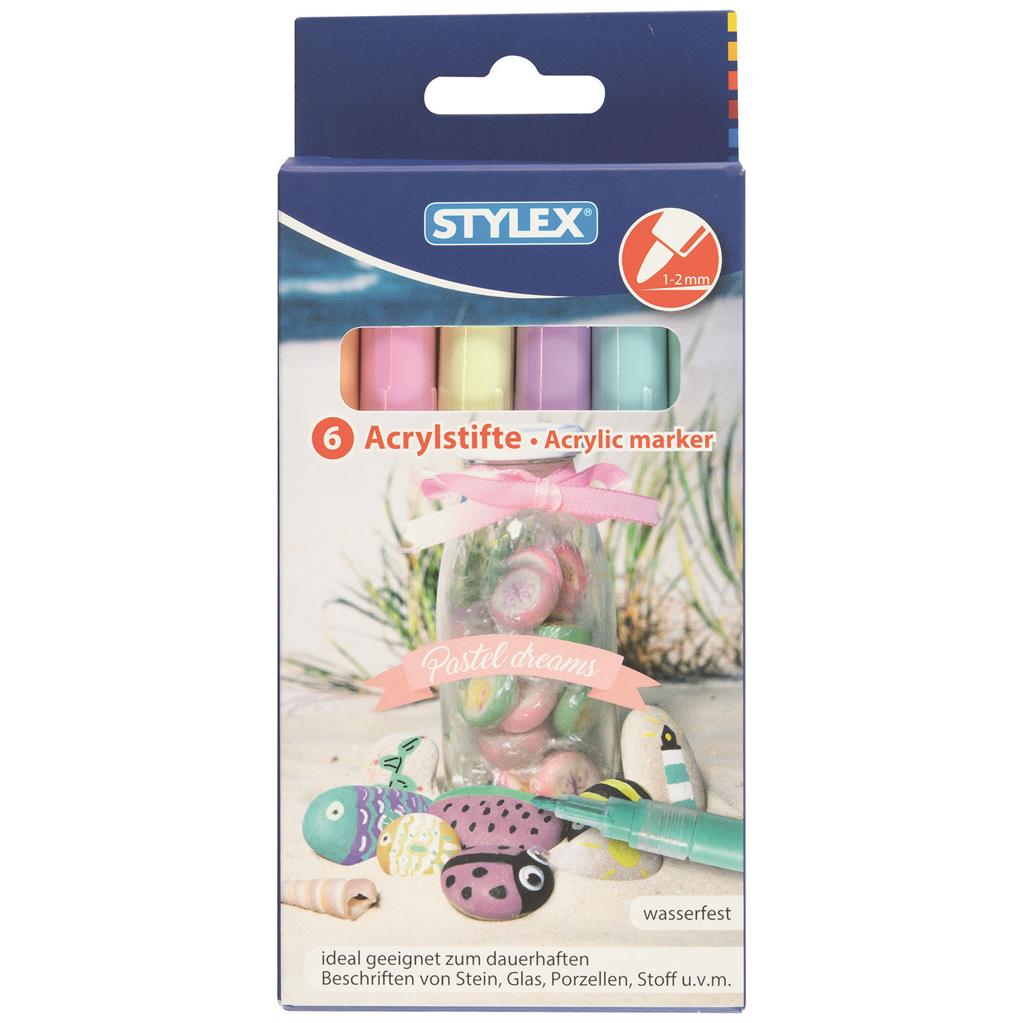 Bild von STYLEX Acrylstifte Pastell