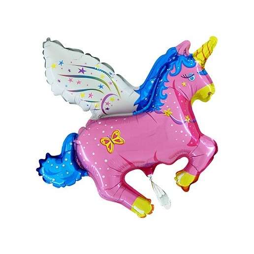 Bild von Folienballon Einhorn pink