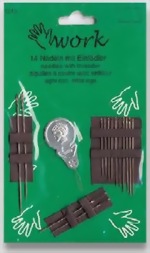 Bild von 14 Nähnadeln mit Einfädler "Handwork-Serie"
