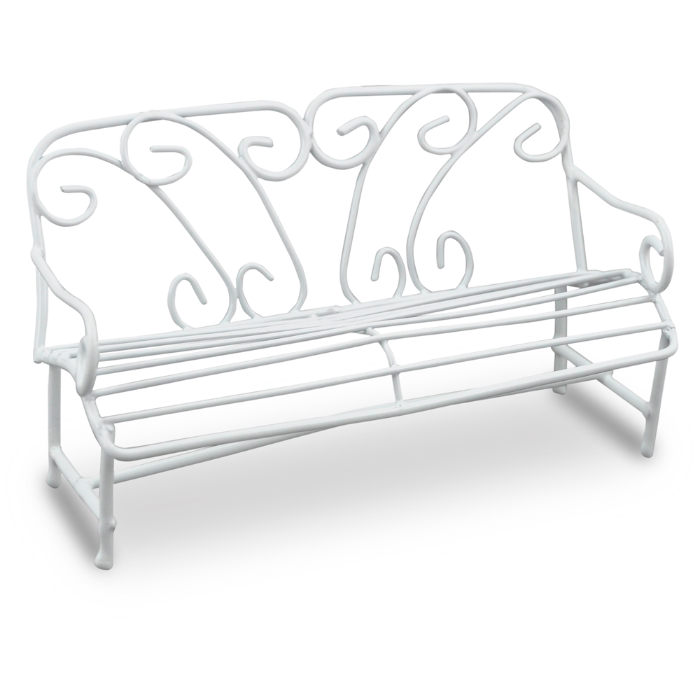Bild von Miniatur Metall-Deko Bank