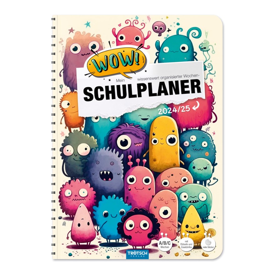 Bild von TRÖTSCH WOW-Schulplaner Funny Friends 24/25