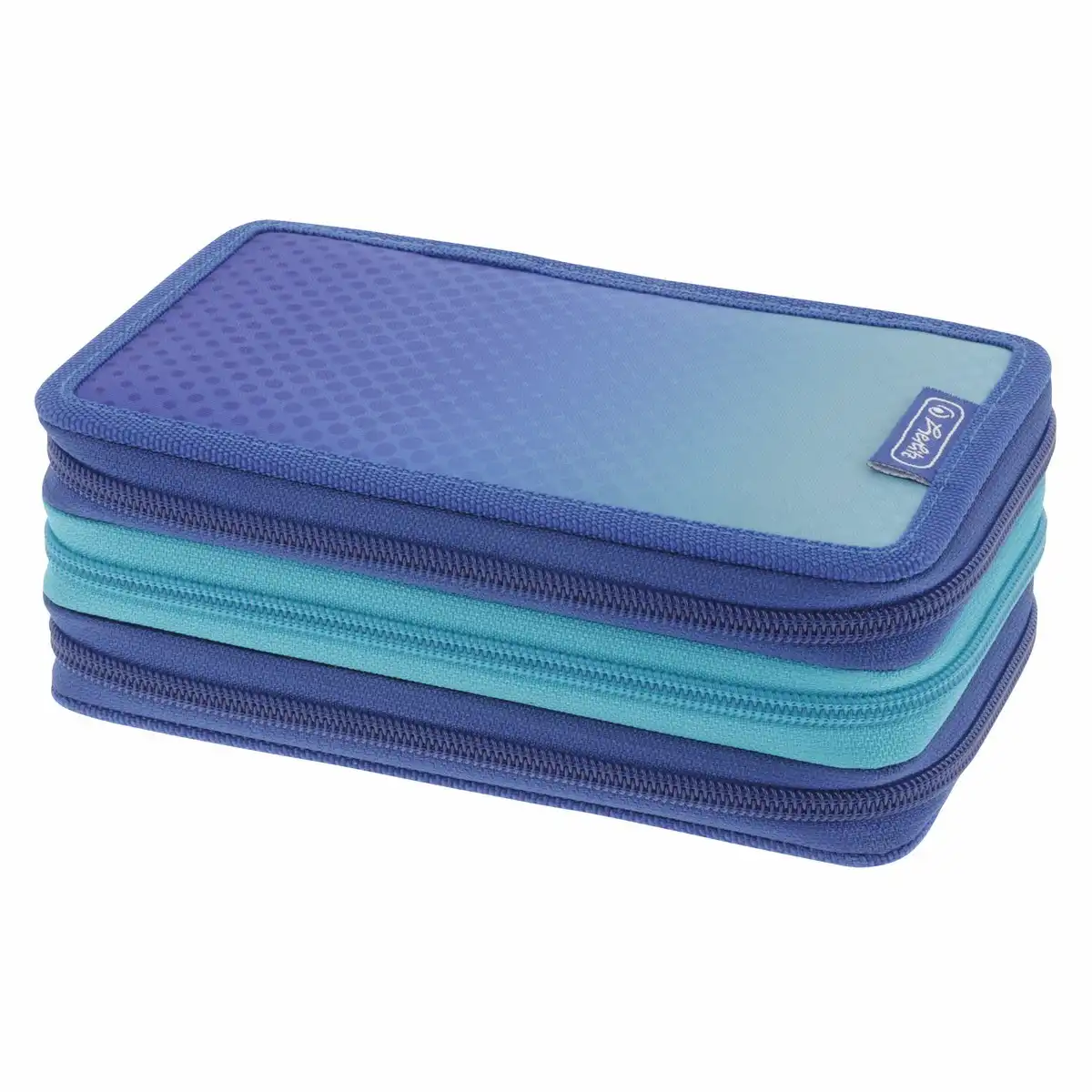 Bild von HERLITZ Schüleretui TriCase Dip Dye blau/türkis
