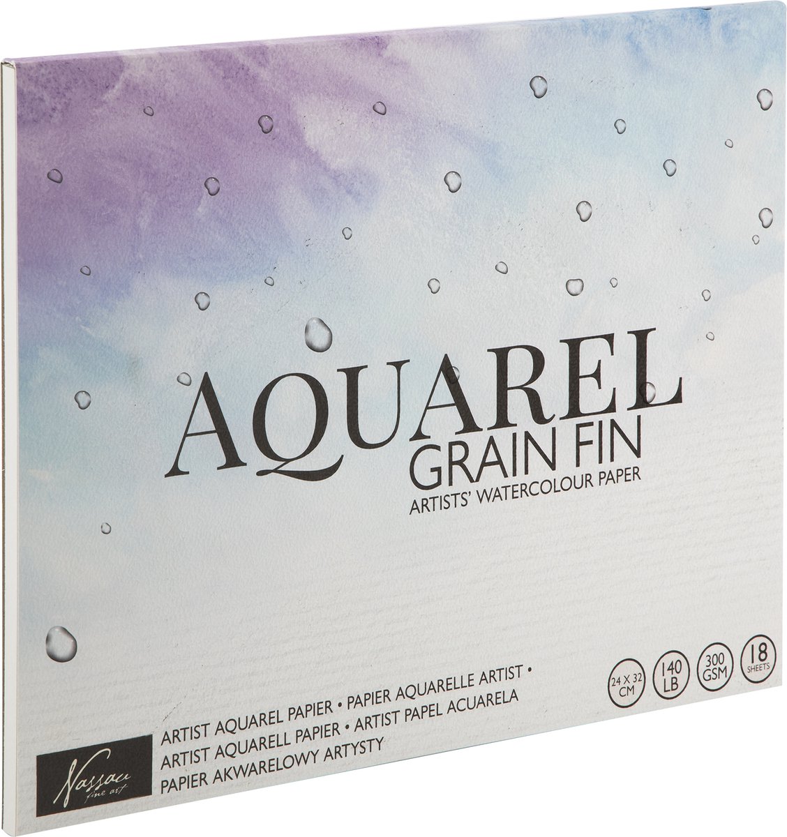 Bild von Nassau fine art Aquarellblock 15 x 152 cm