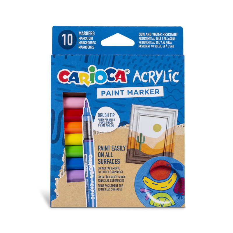 Bild von CARIOCA Acrylic Paint Marker, 10er Pack