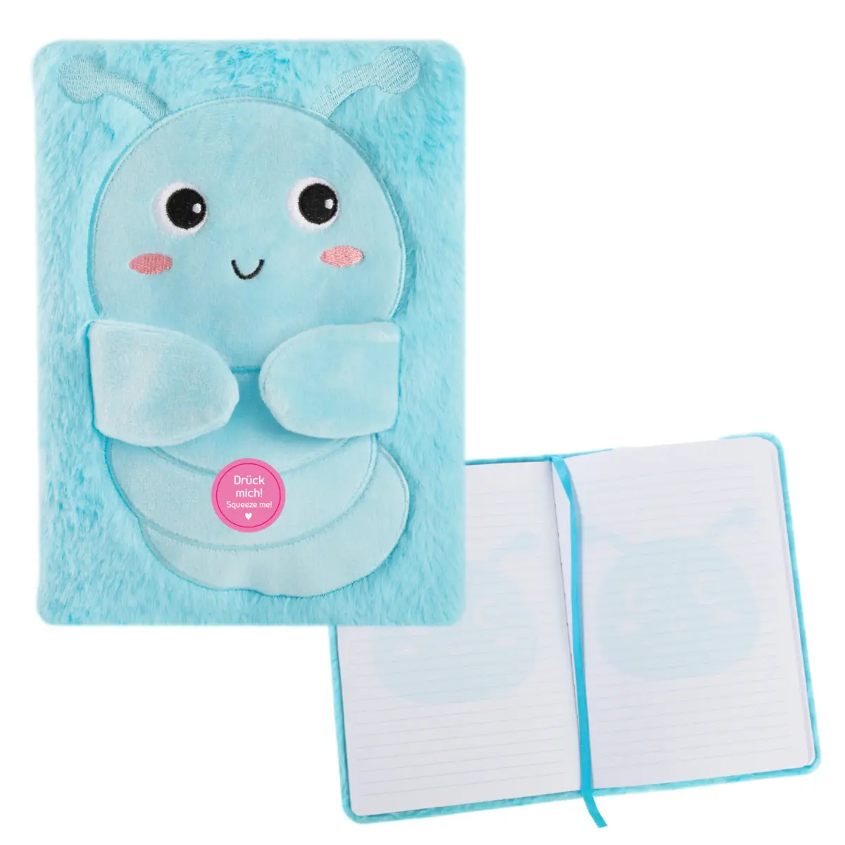 Bild von IDENA Notizbuch Fluffy Raupe