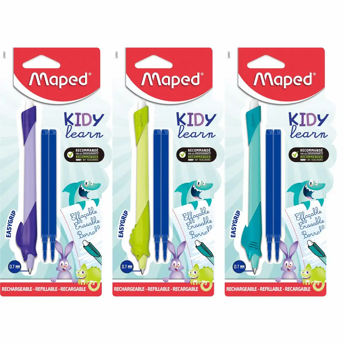 Bild von Maped Schreiblernstift Kidy learn 0.7 mit 2 Ersatzminen