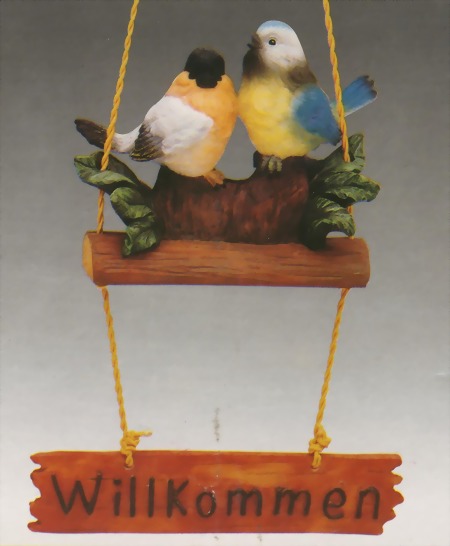 Bild von Deko-Türhänger "Willkommen"