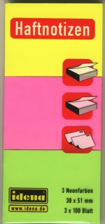 Bild von IDENA Haftnotizen neonfarben
