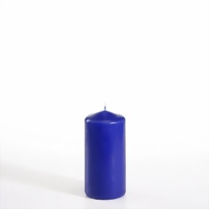 Bild von Stumpenkerze 100 mm dunkelblau
