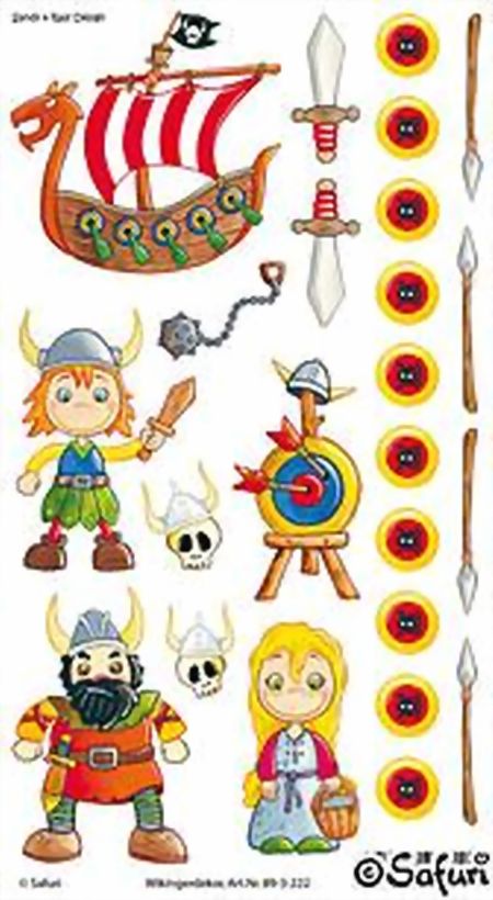 Bild von Wikingerdekor Porzelansticker