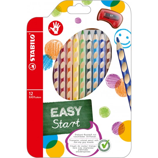 Bild von STABILO® EASYcolors, 12er Etui, Rechtshänder