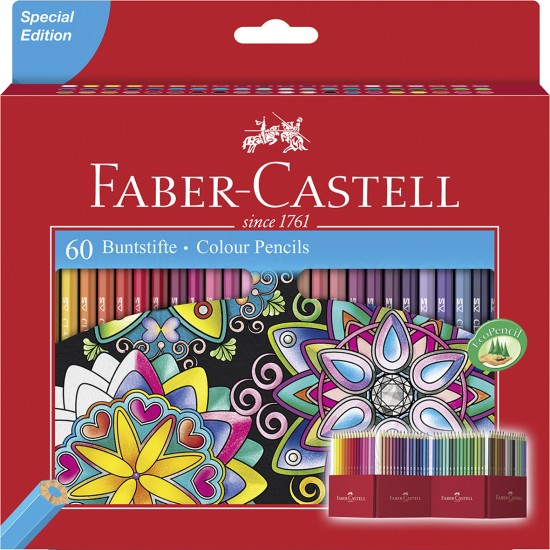 Bild von FABER-CASTELL Farbstifte CASTLE, 60er Kartonetui