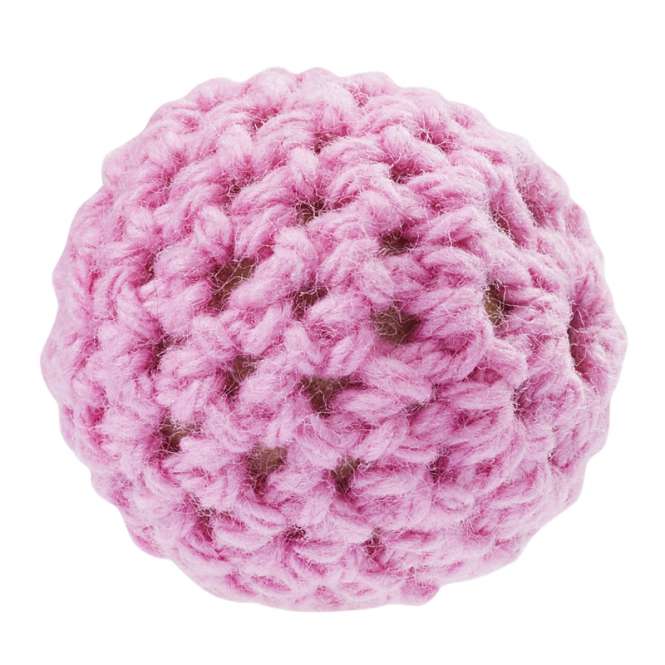 Bild von Schnulli-Häkelperle pink