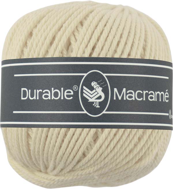Bild von Durable Macramé Garn Farbe creme
