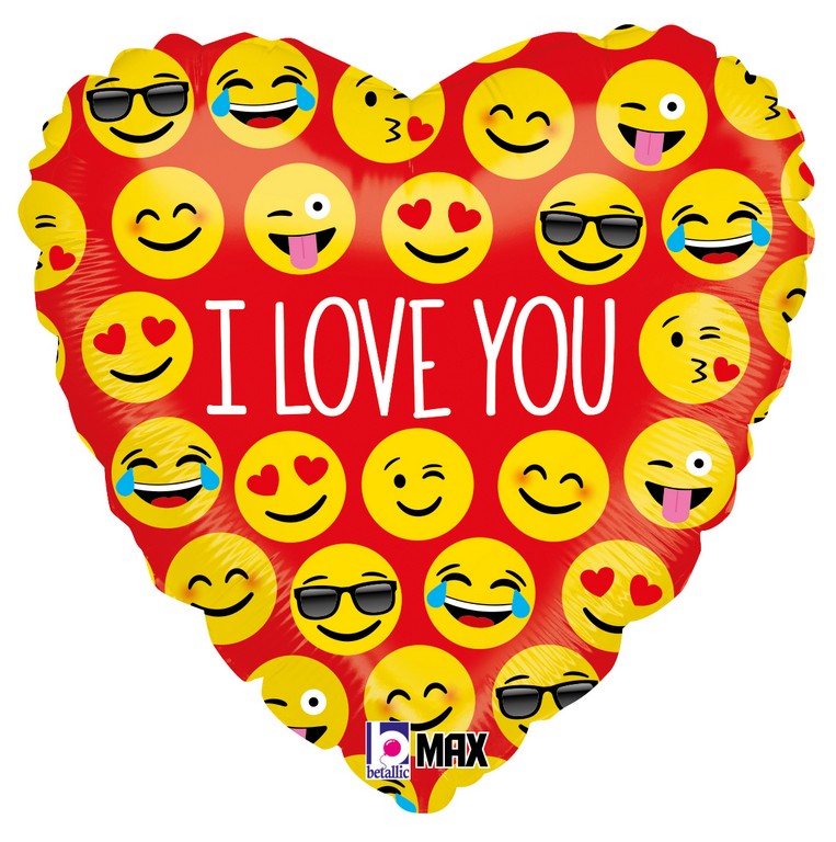 Bild von Folienballon I love you Smile